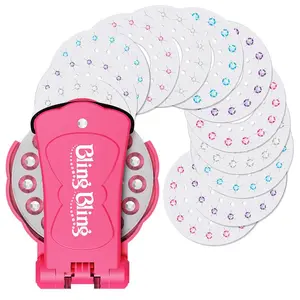 Glitter Diamond Styling Tools Hair Gemstone Styling Set + 180 colorful gemstones to light up girls' hair, clothes, accessories, etc., birthday gift for all hair types/hair styles - Hair Care, No Heat Required Hair Styling Accessories