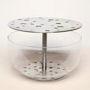 Chrome Ikebana Vase Medium | Anaar Bloom Collection