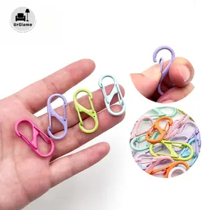 Colorful Lightweight S-shaped Double Head Spring Hook, 15pcs/set Waterproof Durable Backpack Zipper Replacement Lock Buckle for Outdoor Hiking, Fishing, and Camping