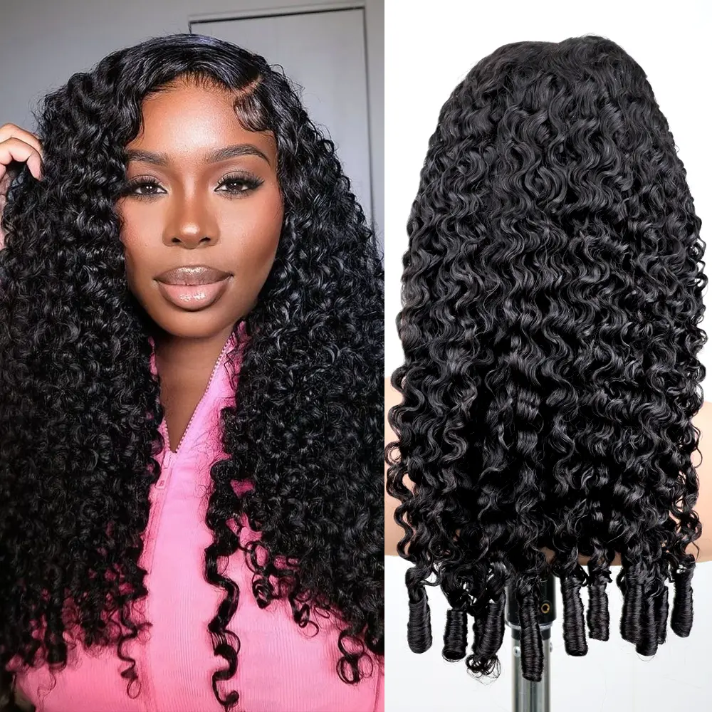 Msgem Hair 250% Density FULL 13X6 SKINLIKE HD Lace Frontal Burmese Curly Human Hair Wig Spiral Curly Ends Full Frontal 13X6 Lace Burmese Curly Wigs Human Hair with Drawstring Beginner Friendly Curly Wig for Women Daily Wear #Dealsforyoudays