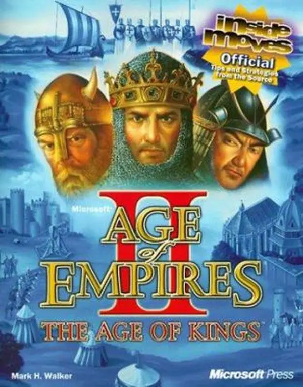 Used Good/Like New Paperback Gaming Book - Microsoft Age of Empires 2: Inside Moves by Mark H. Walker (English) - 272-Page Middle Ages Game Strategy Guide for Survive and Thrive