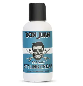 Don Juan Sea Salt Hair Styling Cream, Light Hold, Conditions and Adds Volume and Texture to Hair, Natural Ingredients, Surf Wax Scent, 4 fl oz styling foam