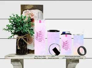 Pastel Ombre Michelob Skinny or 4 in 1 Koozie Can Cooler Stainless Steel