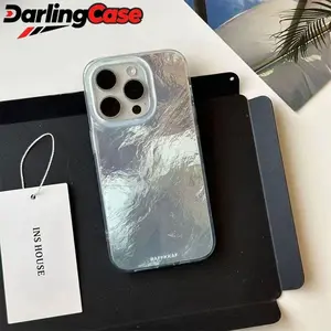 DarlingCase Glacier Clear IMD Case for iPhone 17 Pro Max - Paintable Custom Print-Friendly Protective Cover Compatible with iPhone 14