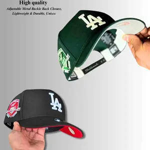New Era LA DodgersFitted Cap – Premium Los Angeles Dodgers Adjustable Hat, MLB Streetwear Baseball Cap, Gorras Para Hombres Mujer