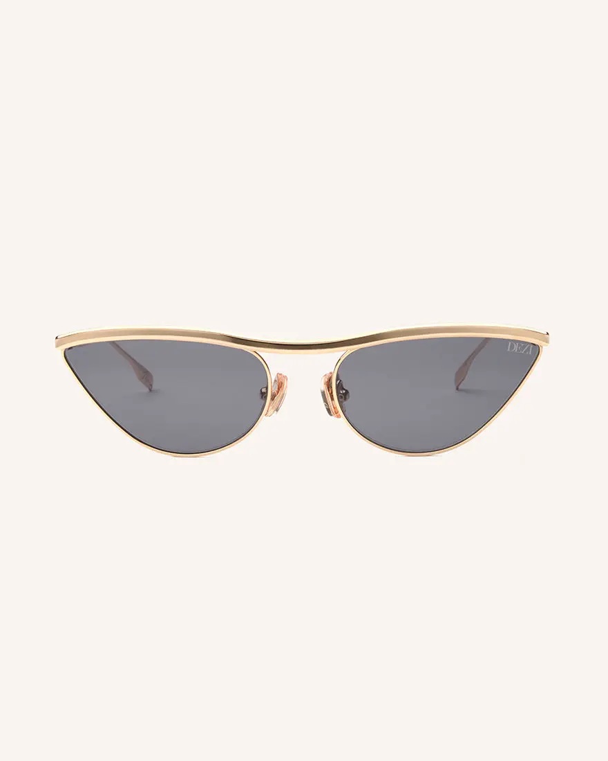 DEZI TOXICA Cat Eye Sunglasses, Fashionable Metal Frames for Street Style, High Quality CR39 Lenses with 100% UVA/UVB Protection, Fashionable Frames Sunglasses, High Quality Sunglasses