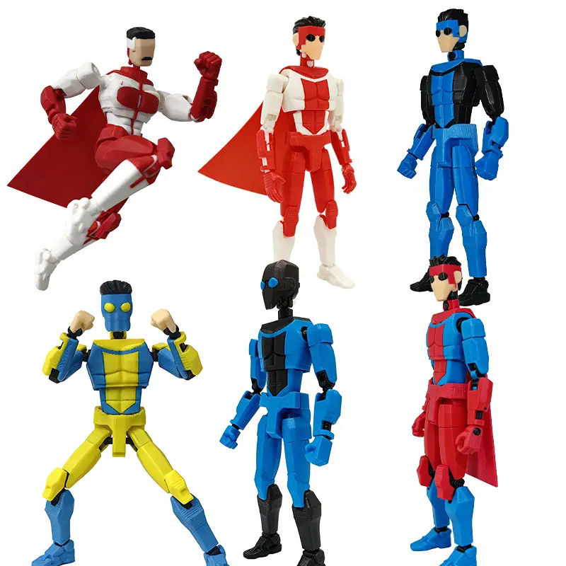 3D Printed Invincible Toys Figures Anime Model Lucky Dummy 13 Superheroes Mark