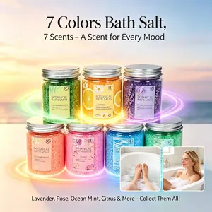Mother's Day Gift Bath Salts, Random Scent, Deep Cleanse & Moisturize, Lavender, Ocean, Lemongrass, Lemon, Mint, Rose, Chamomile