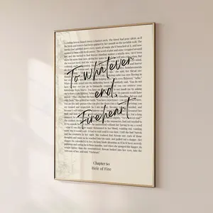 To Whatever End, Aelin Galathynius, Minimalistic Bookish Quote Print You Do Not Yield, Heir Of Fire, Sarah J Maas Quote