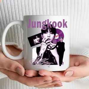 JungKook Mug, K-Pop Fan Collectible, Coffee & Tea Cup Gift