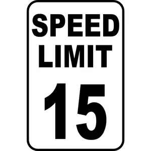 Speed Limit Sign Choose Your Speed 12" x 18" Aluminum Metal Street Road #48
