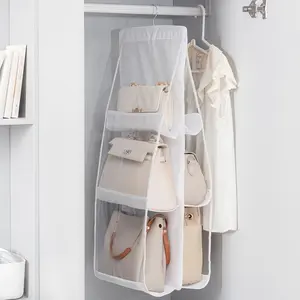 Space Saving Bag Storage Box, Multi-Layer Handbag Organizer for Closet and Wardrobe, Efficient Bag Storage Solution