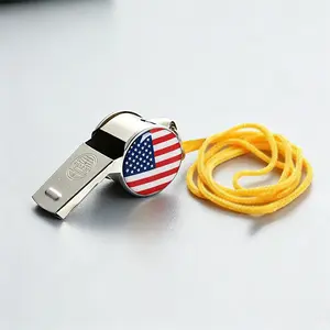 Reference Knowledge 122/5000 Stainless Steel High-Tone Whistle Keychain — A small gift for a boyfriend’s fans; multifunctional keychain; soccer whistle