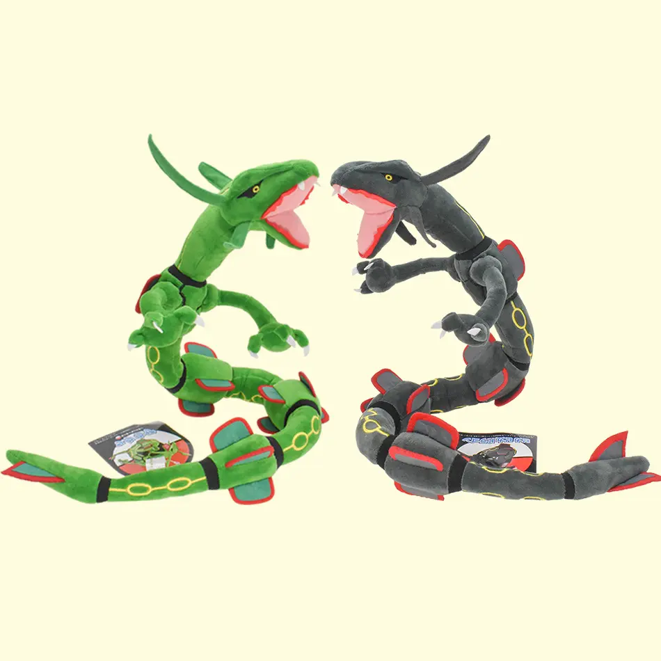 Anime Rayquaza Plush Toys Stuffed Cartoon Character Doll Home Decor Birthday Christmas Gift for Kids