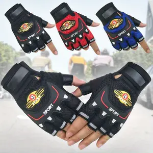 1 Pair Half Finger Gloves, Comfortable Breathable Non-slip Half Finger Gloves, Wrist Protection Design, Perfect for Cycling, Fishing, Gym Fitness, Workout Training, Hiking Climbing and All Kinds of Outdoor Sports Essentials for Men Women Outdoor Gear