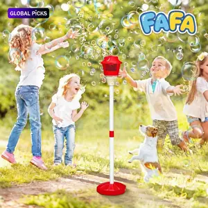 Kids Automatic Bubble Machine Blower with Lights Rechargeable Outdoor Spring Summer Toys Easter Children's Day Gift #GLOBAL PICKS