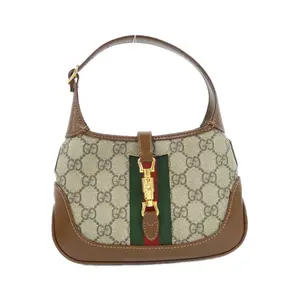 Pre-owned GUCCI Canvas Shoulder Bags Jackie 1961 GG Supreme shoulder bag