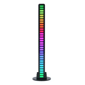 Car Ambient Light Bar 32LED Smart RGB Sound Control Rhythm Lighting for Enhanced Audio Visual Experience