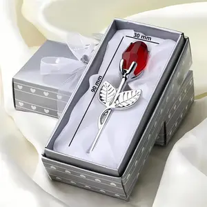 Eternal Love Metal Crystal Rose Timeless Gift for Valentine's Day, Mother's Day, Birthdays and Anniversaries Water-Resistant & Durable Crystal Design Personalized Present Decoration Wedding