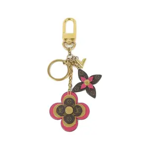 Pre-owned Louis Vuitton Canvas Small Leather Goods Blooming Flower Monogram Key Holder