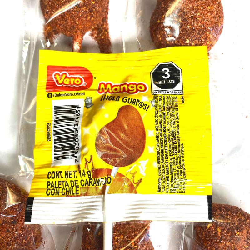 5 - PK WRAPPED PULPARIND MANGO LOLLIPOPS WITH MIGUELITO CHILLI POWDER