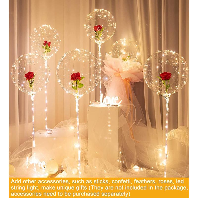 40 Pcs Bobo Balloons Transparent Bubble Bobo Balloon Party Bobo Balloons Clean Bobo Balloons for Christmas Wedding