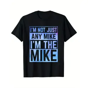 Summer t Shirts 'I'm The Mike' Funny T-Shirt - Soft Cotton, Perfect for Casual Outings & Date Nights