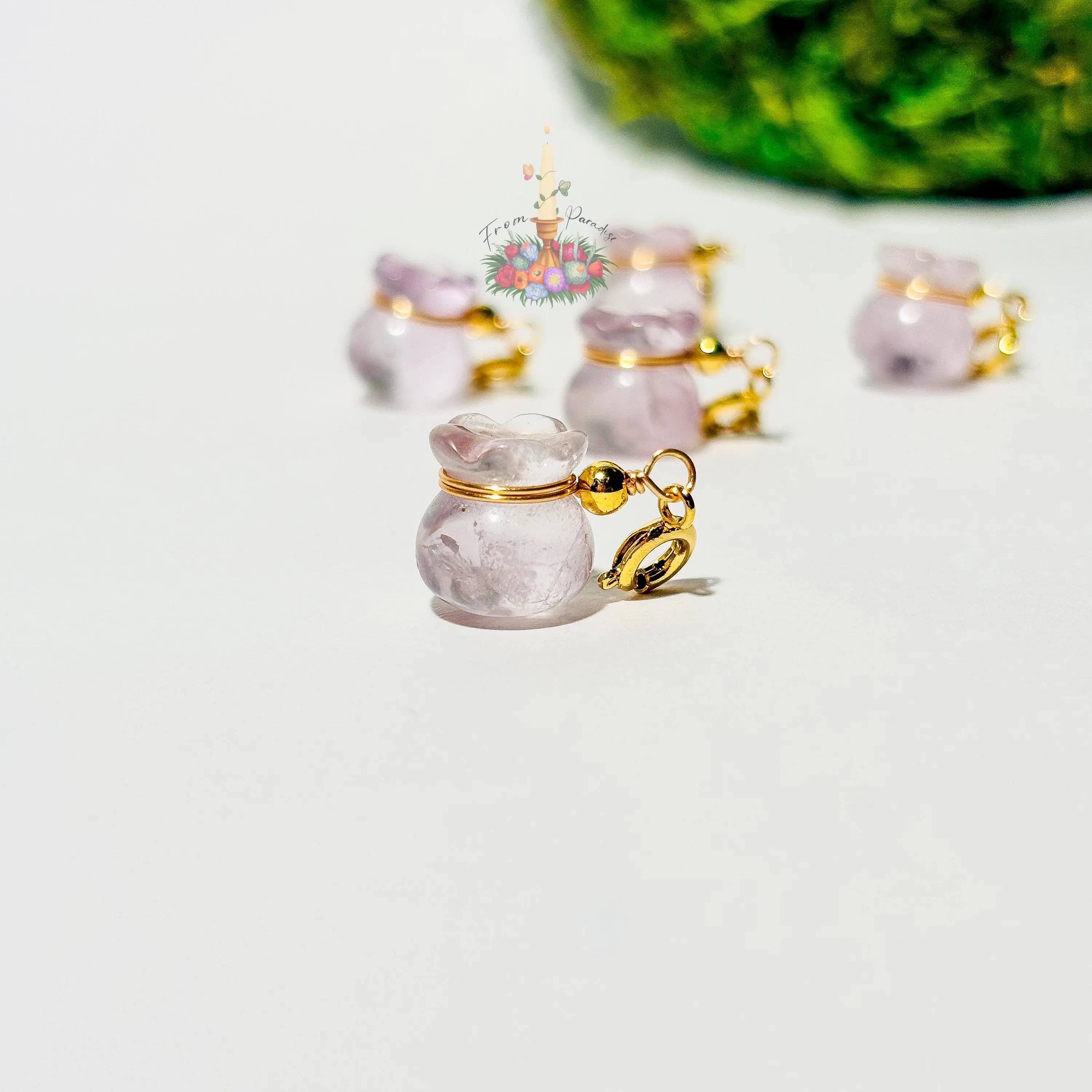 Lavender Amethyst Mojo Bag Charm
