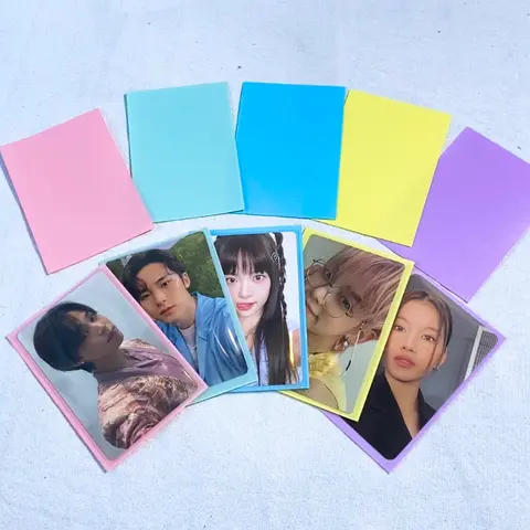 Meowcafe [61x91mm] Premium Colored Sleeves for Kpop Photocard Double Sleeving