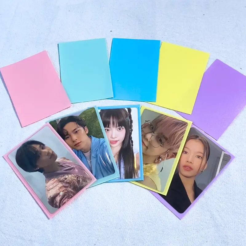Meowcafe [61x91mm] Premium Colored Sleeves for Kpop Photocard Double Sleeving