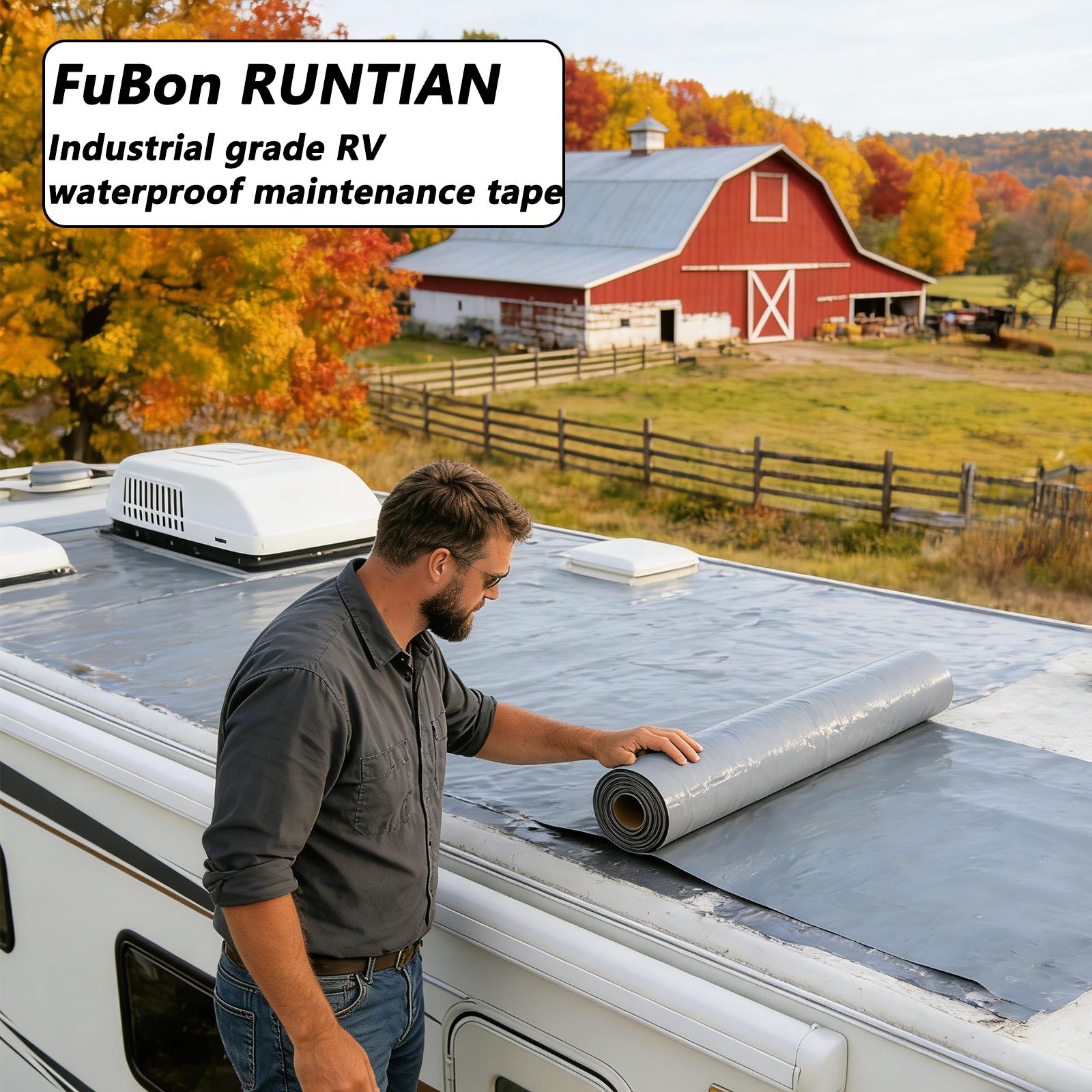 Heavy Duty RV Roof Tape – Industrial Waterproof Seal for Leaks, UV Resistant & Rust Proof, Strong Adhesive PE Patch for Camper, Trailer, Container Roof Repair