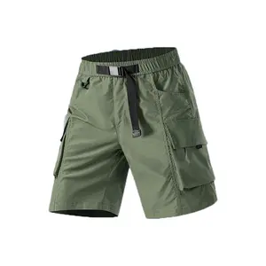 Men’s Cargo Shorts Loose Fit Straight-Leg Plus-Size Streetwear Casual 5-Inch Shorts