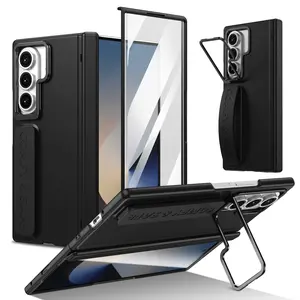 Samsung Z Fold 7 Phone Case, Foldable Screen Protector Cover, Lens Support, Shockproof Business Design, Fashionable Men & Women, Smartphone Accessories