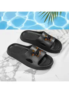1 pair of unisex dachshund print slippers - open-toe, breathable EVA sole/shoes/kid-friendly, suitable for daily/outdoor use, non-slip, odor-resistant, fully comfortable sneakers, with dachshund and paw print design (hand washable), women's shoes