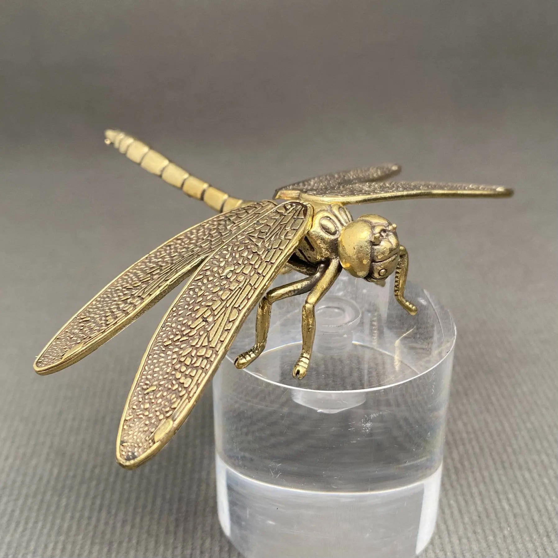 Solid Brass Dragonfly Figurine