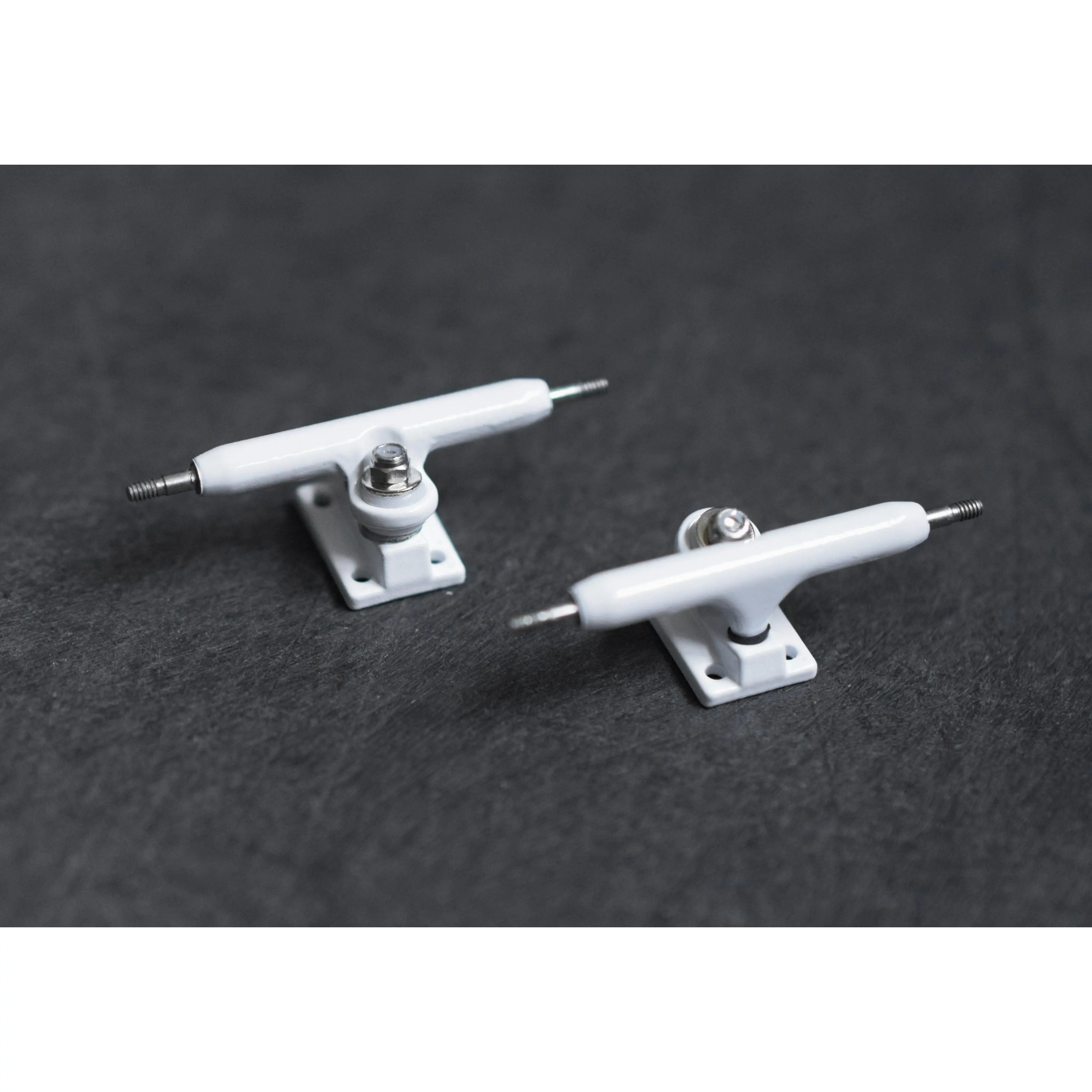 34mm Prodigy Gen2 Pro Fingerboard Trucks - White Colorway - Includes Pro Duro Bubble Bushings