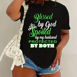 Fashion Graphic T-Shirt - Cute Oversized Cotton Tee, Casual Short Sleeve Outfit for Women, Comfortable Round Neck Top, Perfect Valentine's Day Gift for Her, Birthday Present for Girlfriend, Mom, or Best Friend