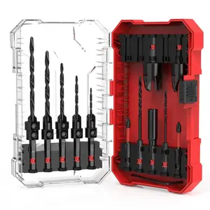Wood Countersink Drill Bit Set With 1/4" Hex Shank for Woodworking, Quick Change for Woodworking with Storage Box, Christmas Gift