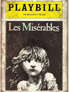 Keviewly Playbill Broadway Theatre Les Miserables Tin Sign Vintage Wall Poster Retro Iron Painting Metal Plaque Sheet for Bar Cafe Garage Home Gift Birthday Wedding Decor Lightweight