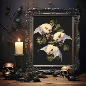 Dark Academia Wall Art, Vintage Gothic Victorian Poster Print for Moody Room Decor, Unframed