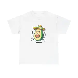 Dancing Avocado Shirt with Sombrero. Cinco De Mayo Shirt.