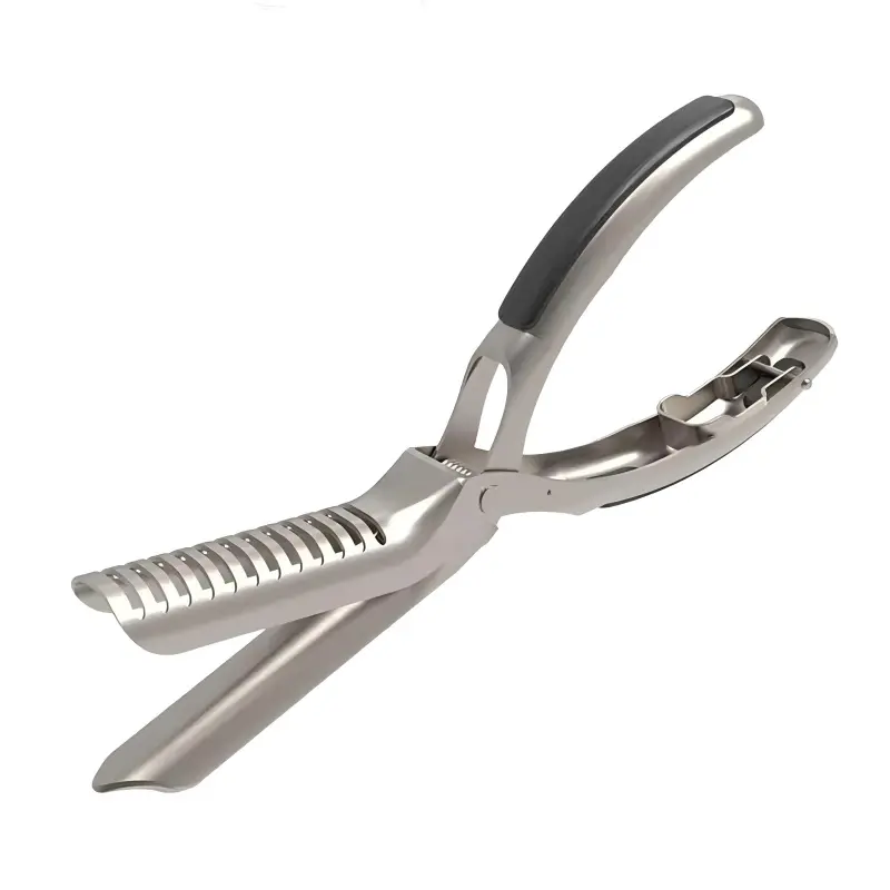 Grill Ribs Membrane Remover Kit, Stainless Steel Tool Set with Arc Clamp and Non-Slip Handle, Ergonomic Design, Dishwasher Safe, 1 Piece, Bbq Tools, Grilling Barbecue Accessories