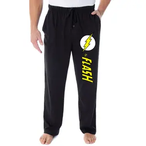 DC Comics Men's The Flash Vintage Superhero Logo Loungewear Pajama Pants
