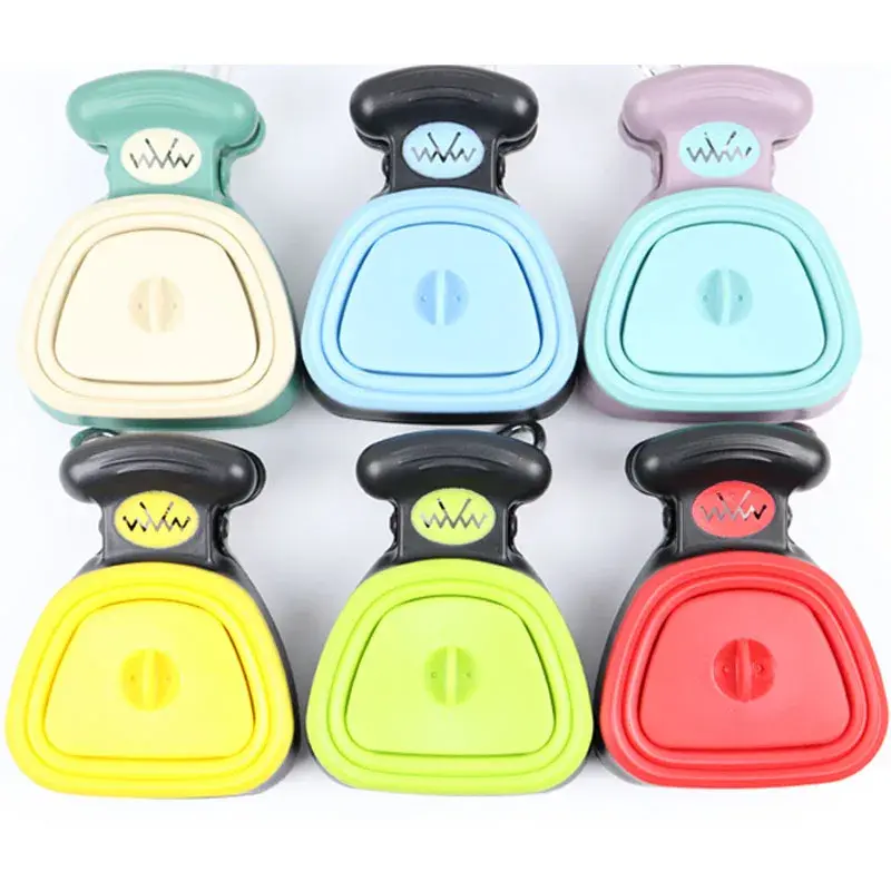 Dog Foldable Pooper Scooper with 1 Roll Decomposable Bags, Easy Cleanup, 1-Hand Grip for Pet Travel Excreta Pickup, One-Hand Grip