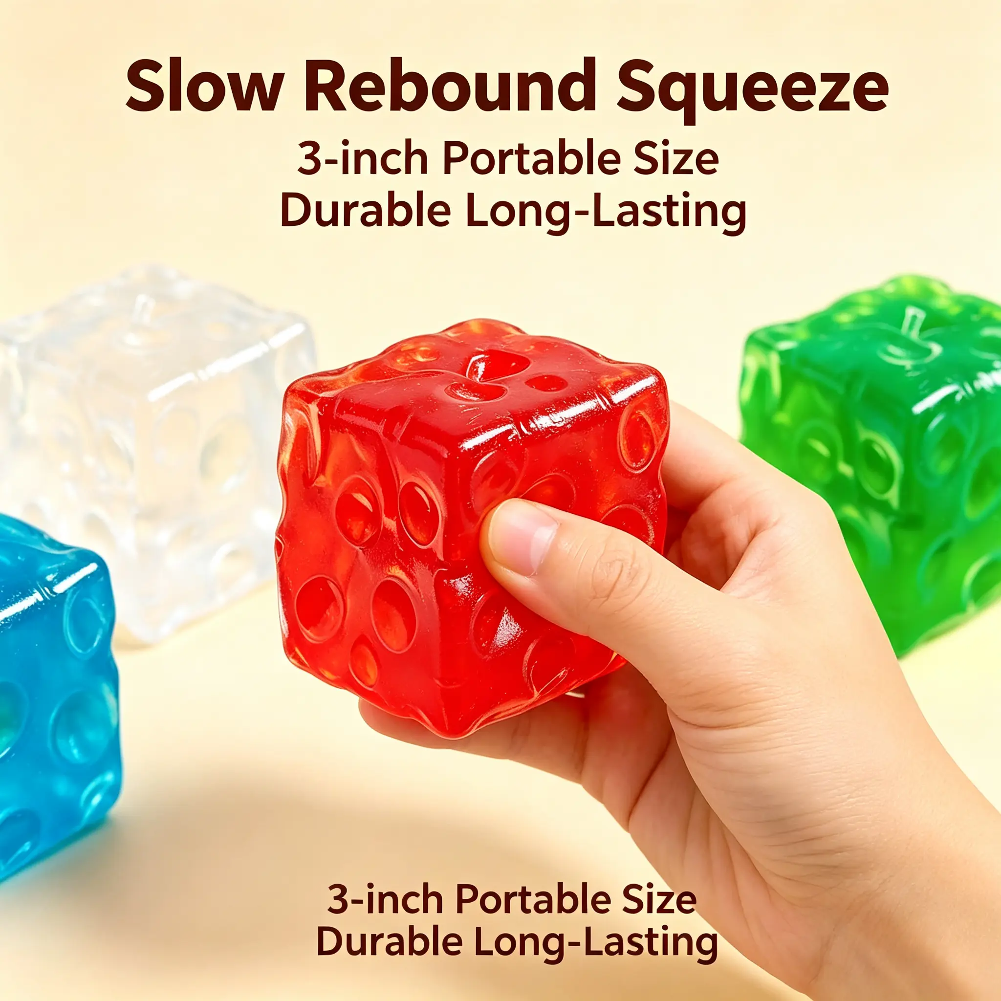 [Fast Ship] 3-Inch Squeeze Luck Soft Cheese Squishy Fidget | Slow Rising Sensory Calming Toy For Adult Deep Stress Worry Relief | Portable Tactile Anti Anxiety Gear For Home Office Desk Study & Travel Comfort | Quiet Focus Restorer / Cute Gifts