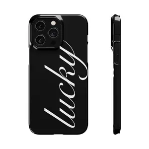 Minimalist Lucky Phone Case, Fashion Phone Cover, Premium Case For Iphone11- 17 All Pro Max, Girly Case, Tough Case, Xmas Gift, Fan Phone Case