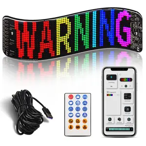 LED Pixel Soft Light Display Screen, Programmable LED Screen Night Light, Suitable for Cool Decoration in Cars, Application Control, DIY Text Pattern Animation, Wall Mounted or Desktop Use, Home Decoration, Artistic Creation, Game Room