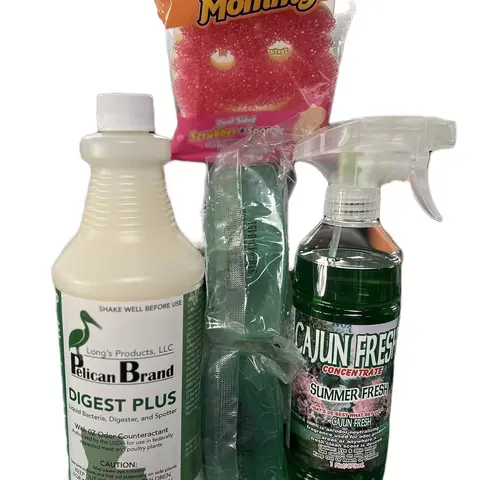 Household Summer-Scented Cleaning Trifecta Kit - Enzyme Deep Clean Liquid, Cucumber Melon Fragrance Household Items, Multi Purpose Cleaning, Clip-On Boost, Quick Clip Room Refresh, Eliminates Odors All-Purpose Cleaners, Maintains Freshness