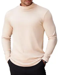 COOFANDY Mens Mock Turtleneck Long Sleeve Shirts Basic Thermal Turtle Neck Undershirt Lightweight Pullover Sweaters Top
