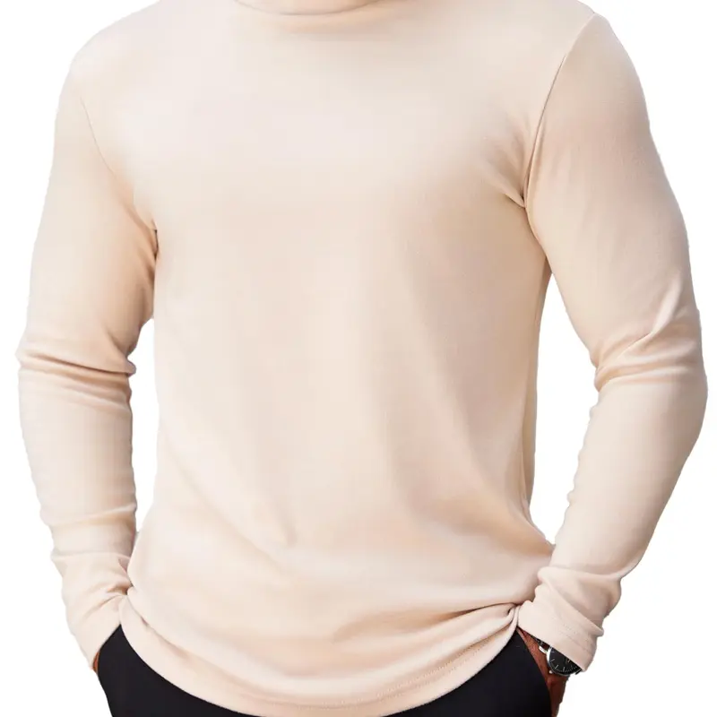 COOFANDY Mens Mock Turtleneck Long Sleeve Shirts Basic Thermal Turtle Neck Undershirt Lightweight Pullover Sweaters Top
